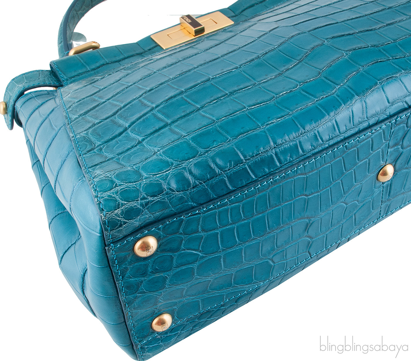 Aqua Blue Crocodile Peek-a-boo