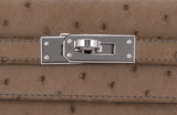 Kelly Pochette Etoupe Ostrich PHW