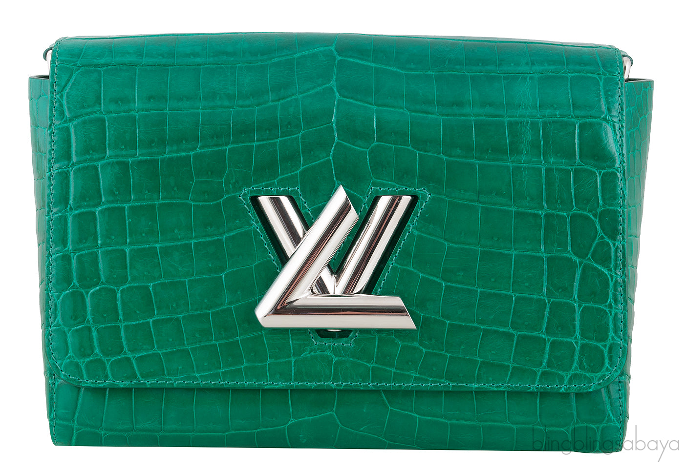 Twist MM Emerald Crocodile Bag