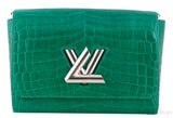 Twist MM Emerald Crocodile Bag