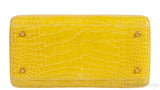 Lady Dior Yellow Crocodile Medium Bag