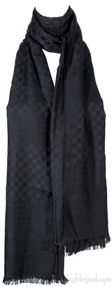 Damier Monogram Black Scarf