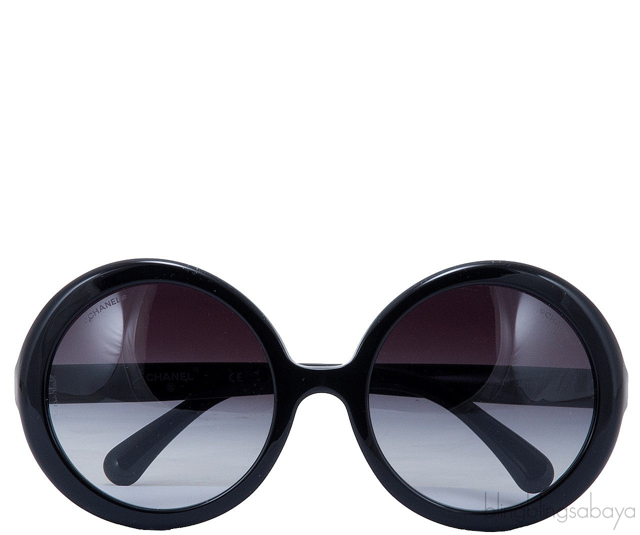 Oversized Black CC Sunglasses