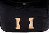 Constance III Dark Brown Nilo Croco
