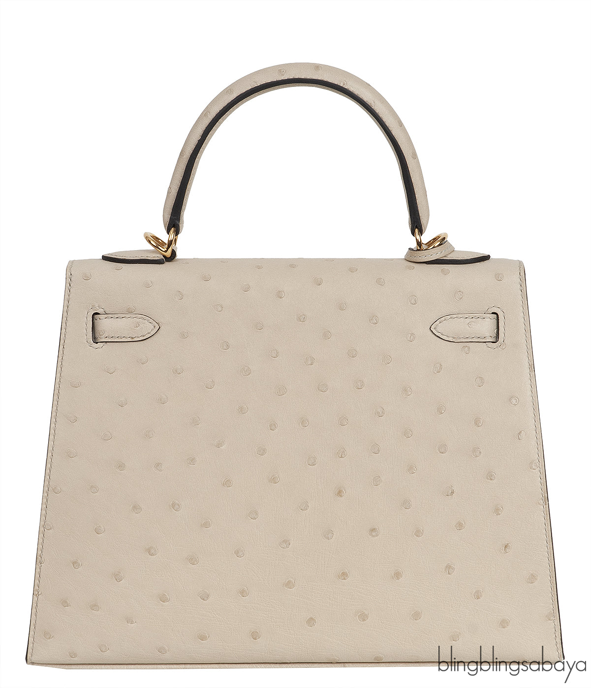 Kelly 25 Parchemin Ostrich GHW