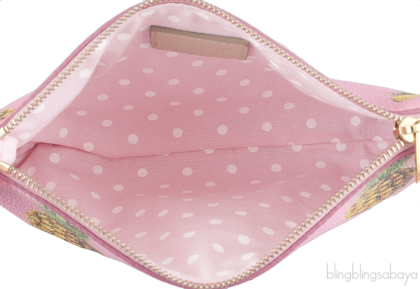Pink Pineapple Printed Pouch