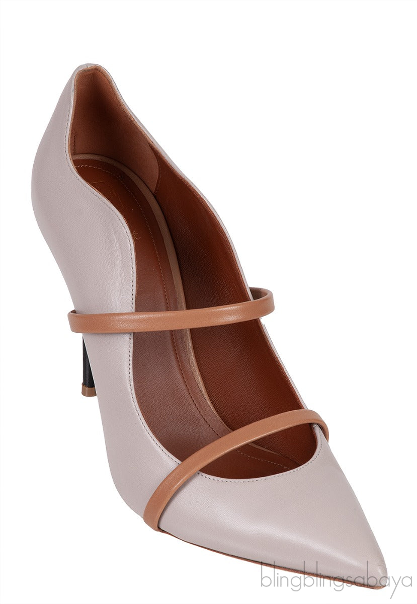 Maureen 100 Beige Grey & Brown Heels