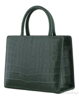 S\'uvimol My Sweet Box Emerald Crocodile Bag
