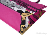 Large Dior Book Tote Pink