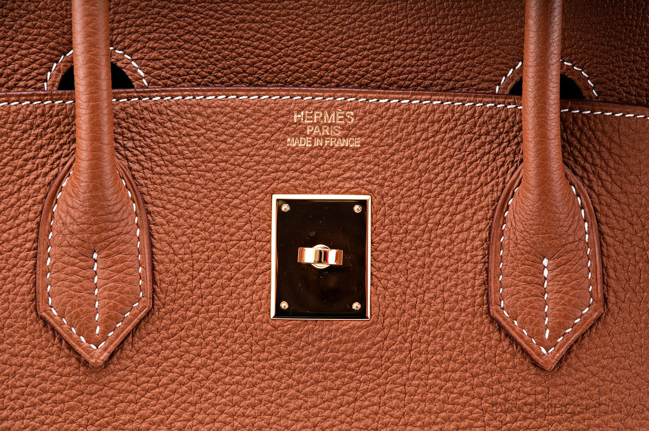 Birkin 40 Gold Taurillon Clem