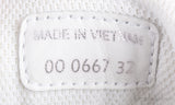 White & Red Velcro Strap Kids Sneaker 32