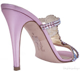 Pink Crystal Embellished Sandals