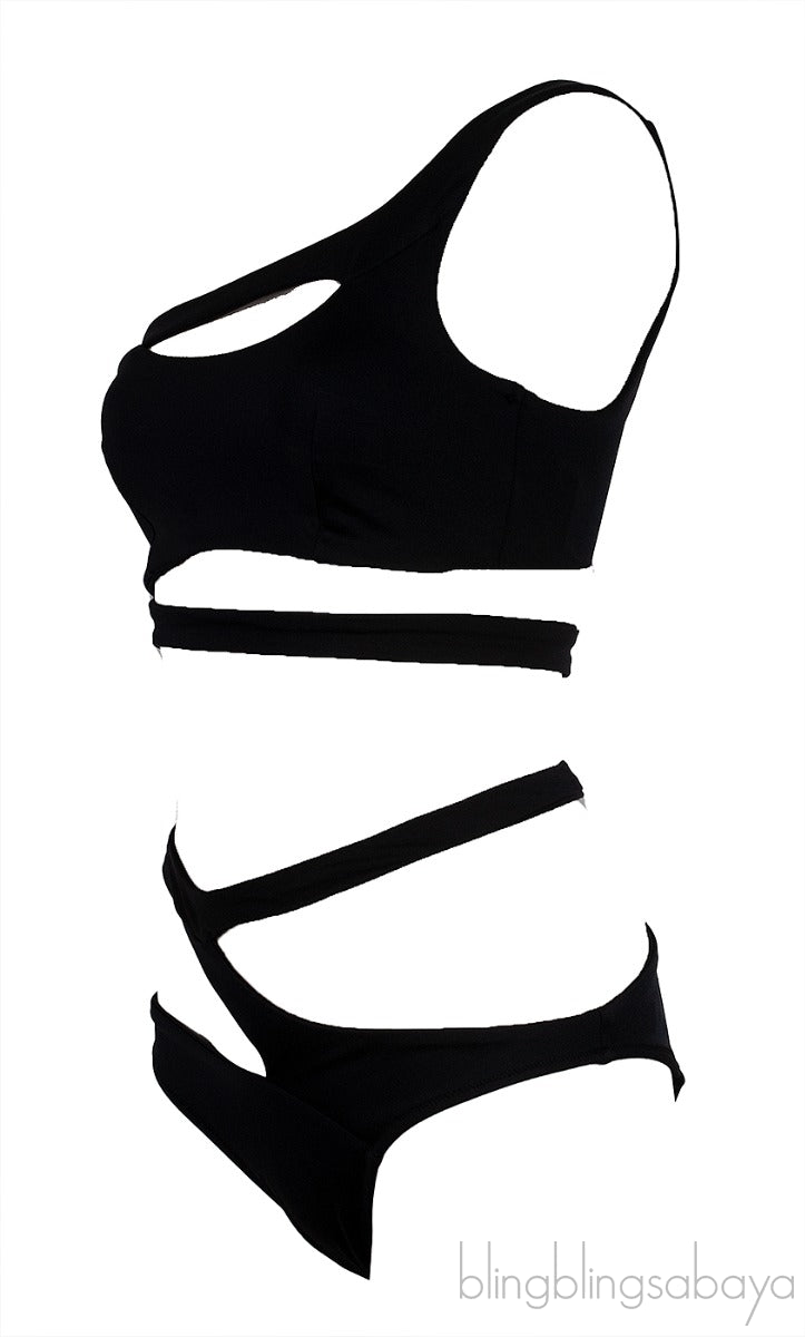 Lexxi Black Bikini Bra & Bottom