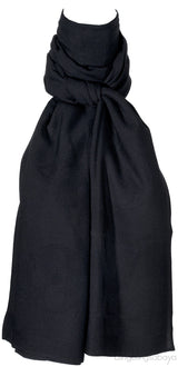 Logomania Black Cashmere Shawl