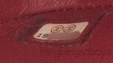 Chanel Classic Jumbo Burgundy Python Flap Bag