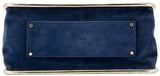 Sally Navy Blue Python Shoulder Bag