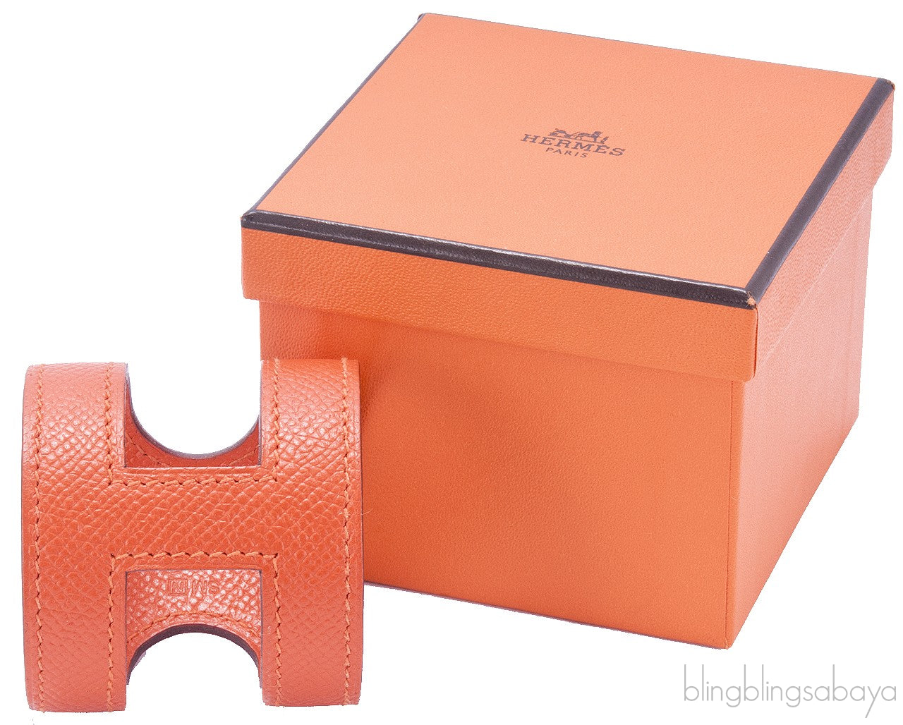 Ano Orange Epsom Cuff Bracelet
