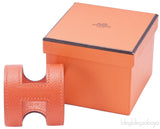 Ano Orange Epsom Cuff Bracelet