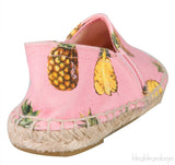 Pineapple Print Kids Espadrille