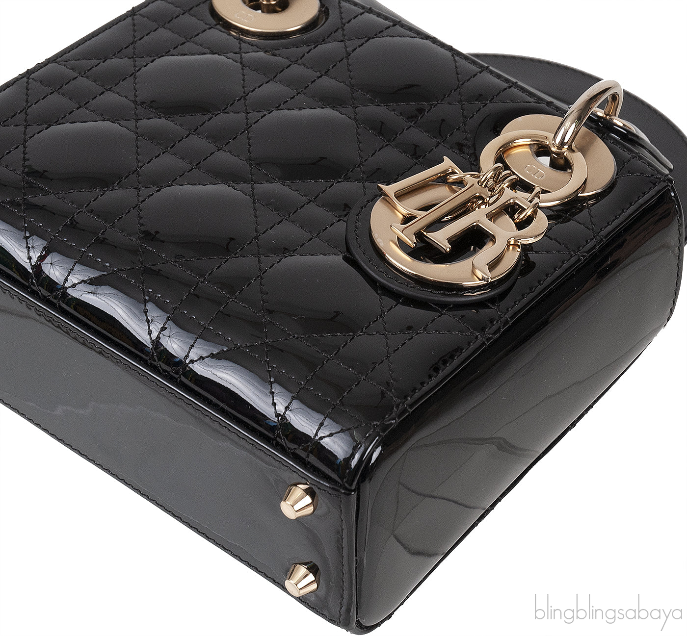 Mini Lady Dior Black Quilted Leather GHW
