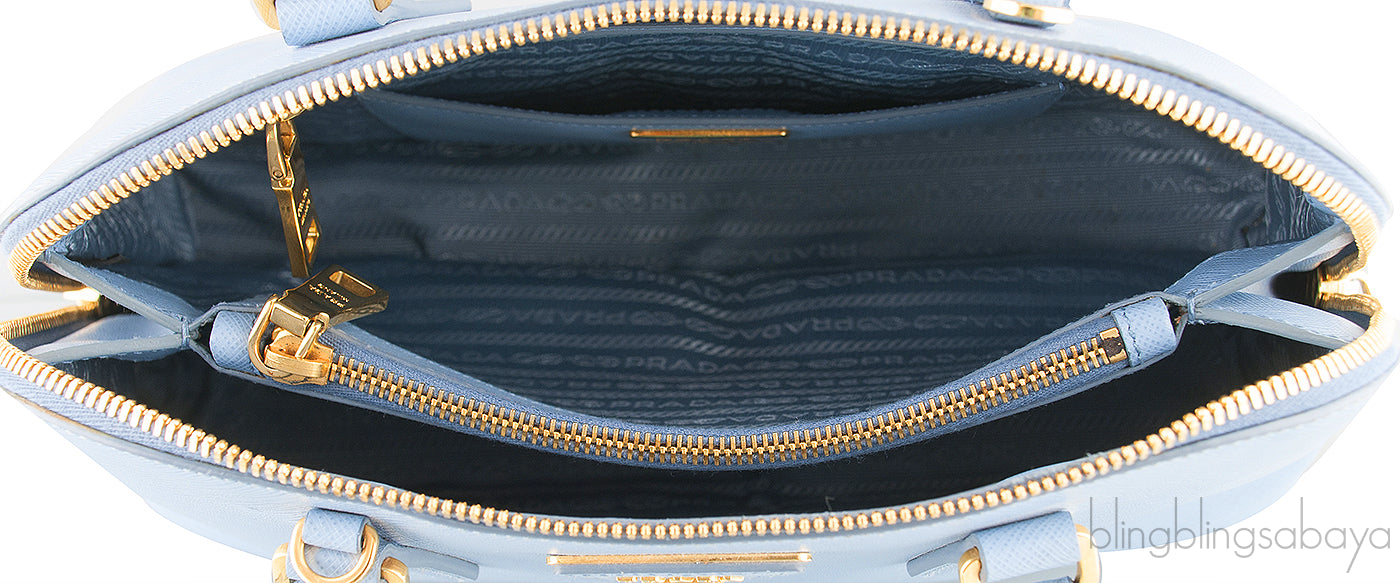 Light Blue Bowler Medium Bag
