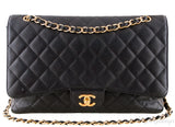 Black Caviar Maxi Flap Bag