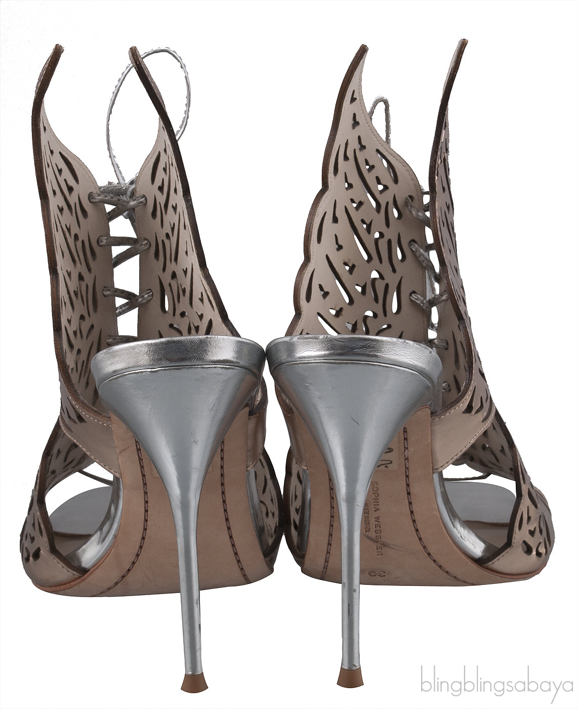 Cut-out Wings Slip-on Sandals