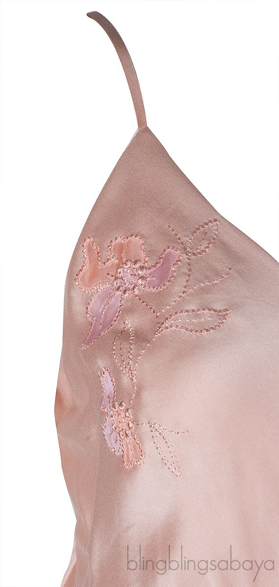 Nude Satin Cami Dress