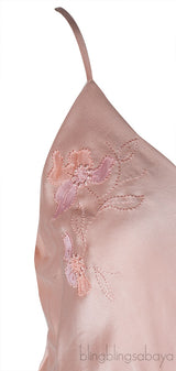 Nude Satin Cami Dress