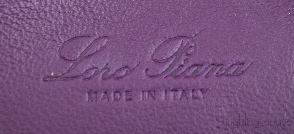 L19 Crocodile Purple Pouch