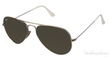 RB 3025-001/3K Aviator Large Metal Sunglasses