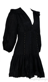Zimmerman Black Sailor Mini Dress