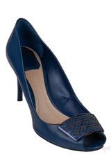 Blue Cannage Vamp Peep Toe Heels