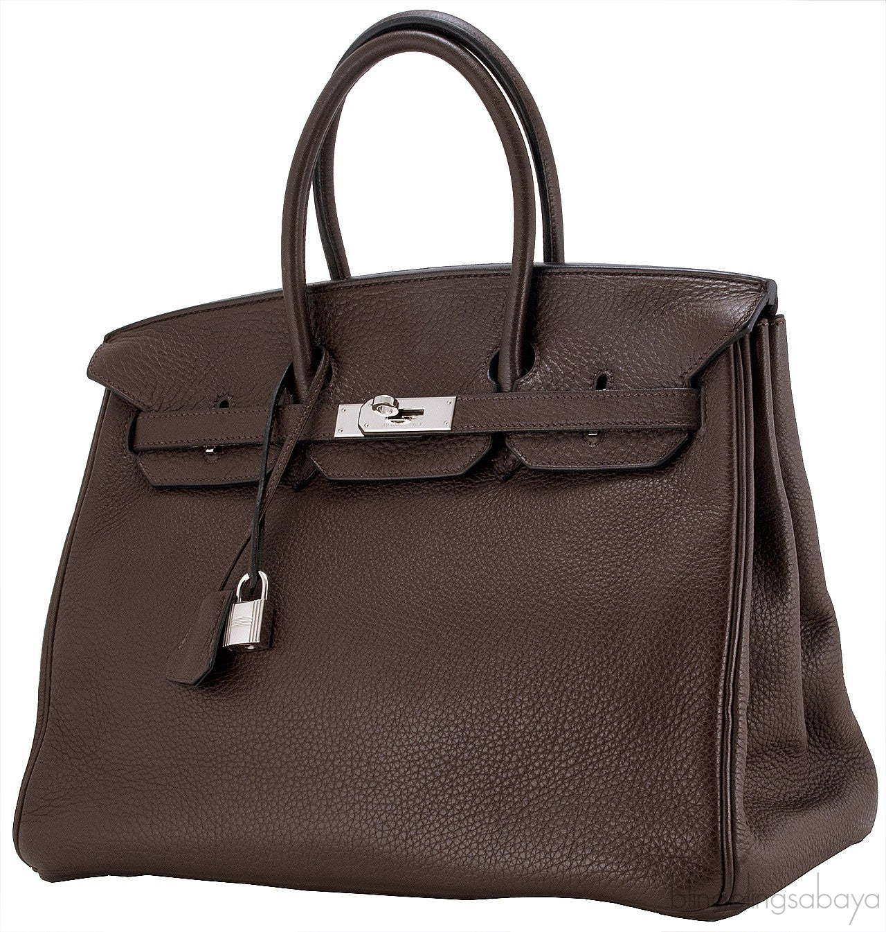 Birkin 35 Choco Brown Clem PHW