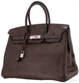 Birkin 35 Choco Brown Clem PHW