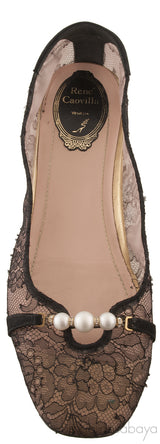 Black Lace Ballet Flat