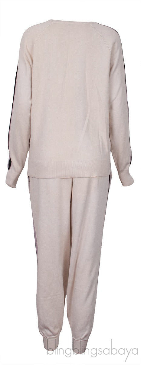 Off-white Black & Purple Trim Track Suit