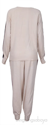 Off-white Black & Purple Trim Track Suit