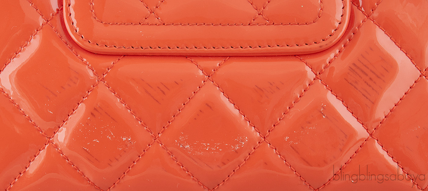 Coco Shine Accordion Patent Mini Bag