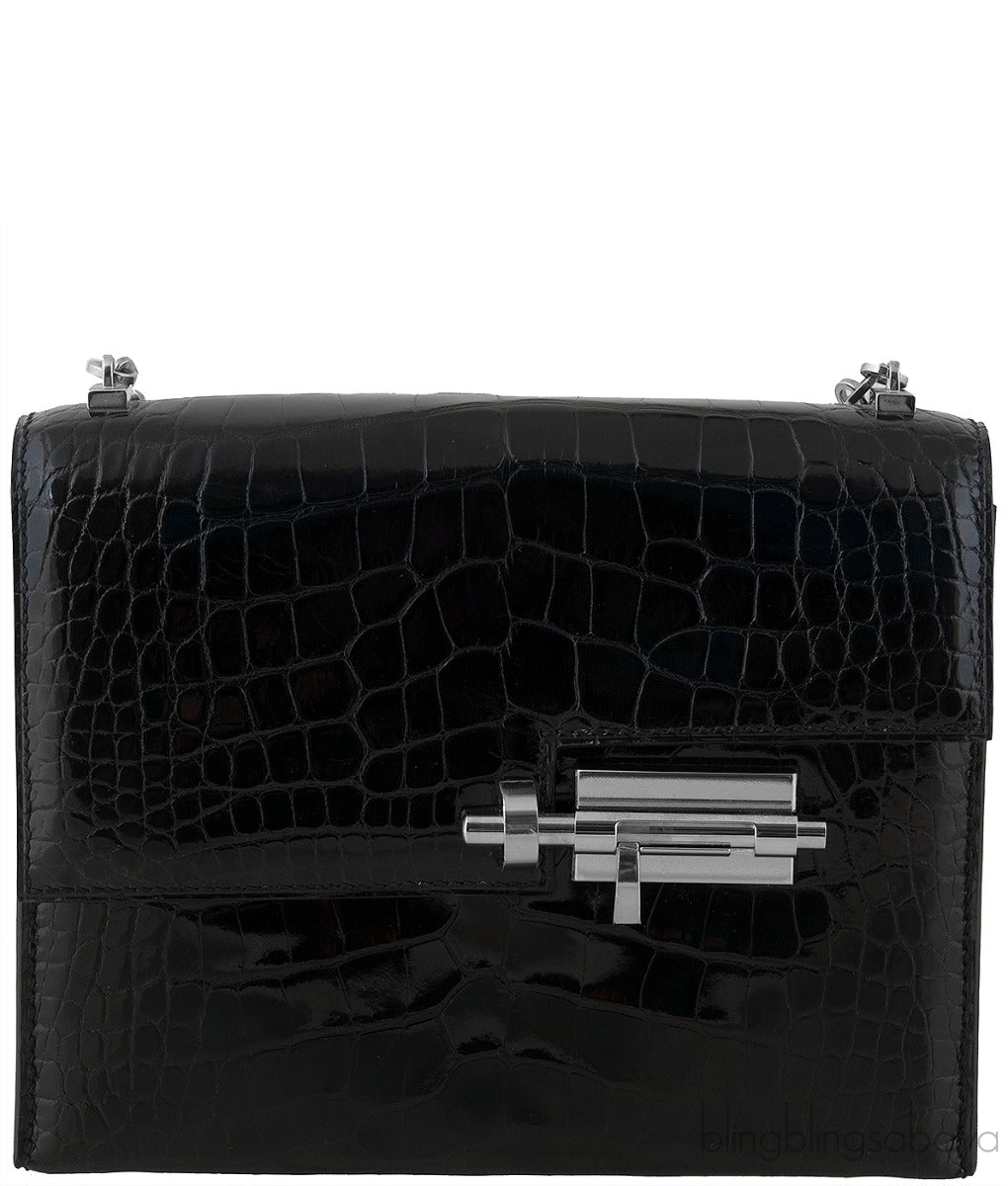 Verrou Chaine Mini Crocodile Bag