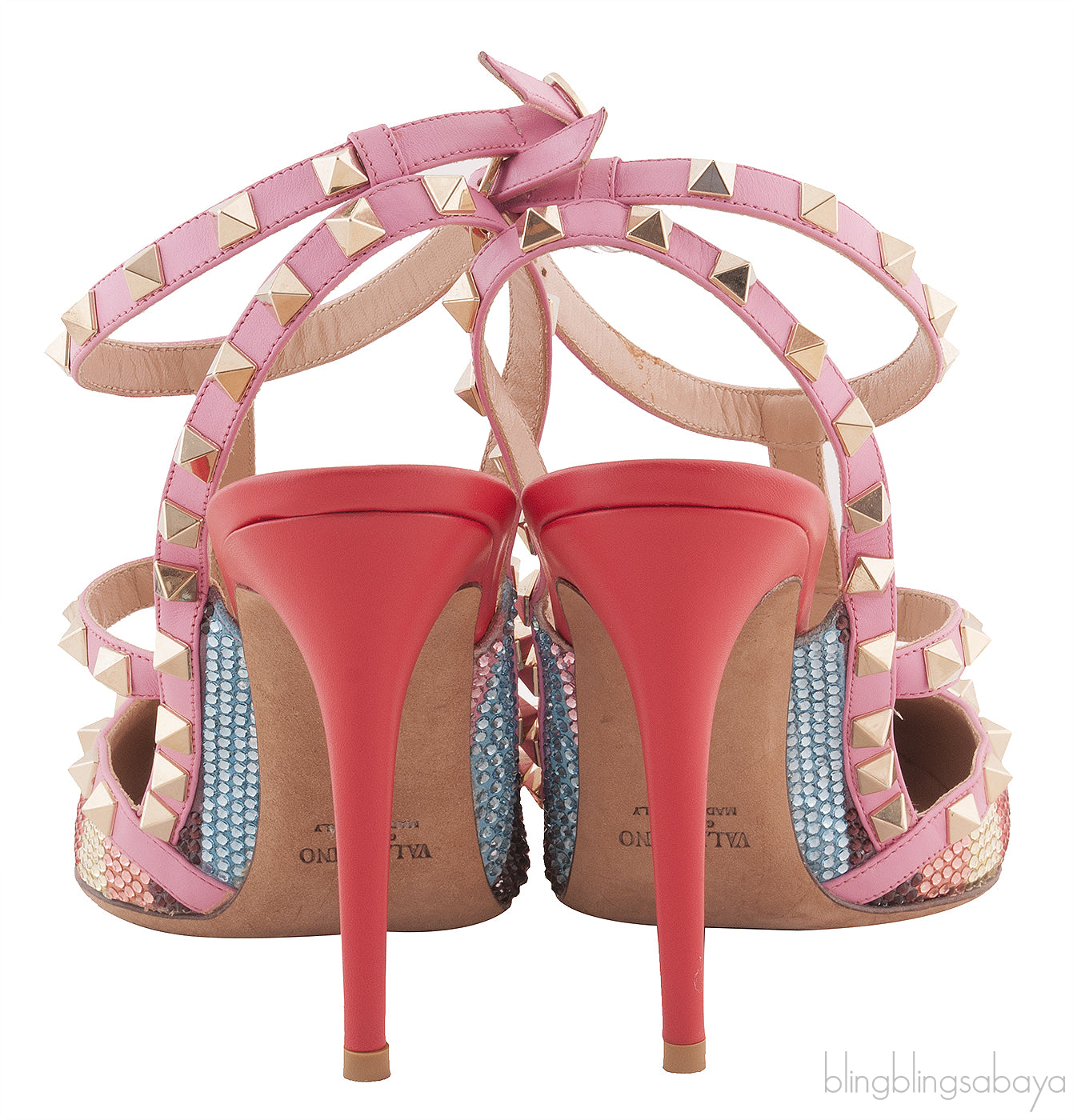 Chevron Crystal Rockstud Pump