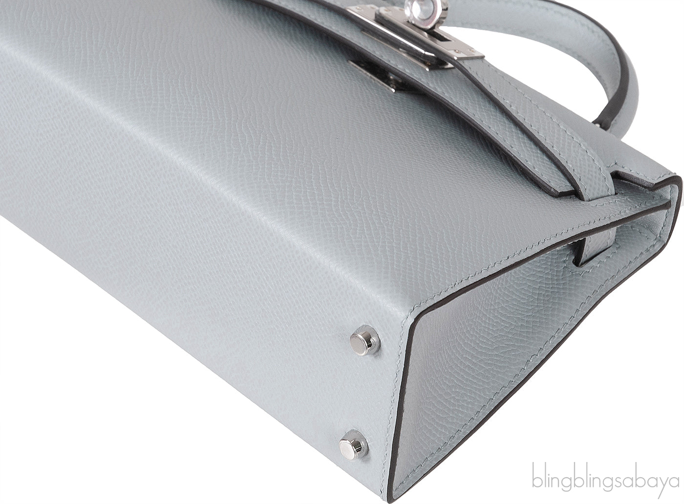 Kelly 20 Mini Sellier Blue Glacier Epsom PHW