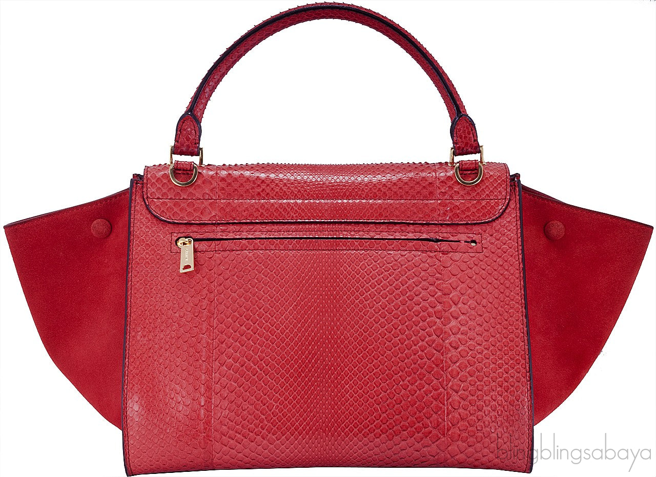 Trapeze Luggage Python Red