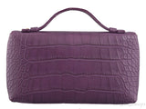 L19 Crocodile Purple Pouch