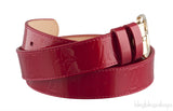 Louis Vuitton Monogram Vernis Red Belt