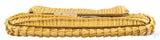 Yellow Borderline Pleated Satin Clutch
