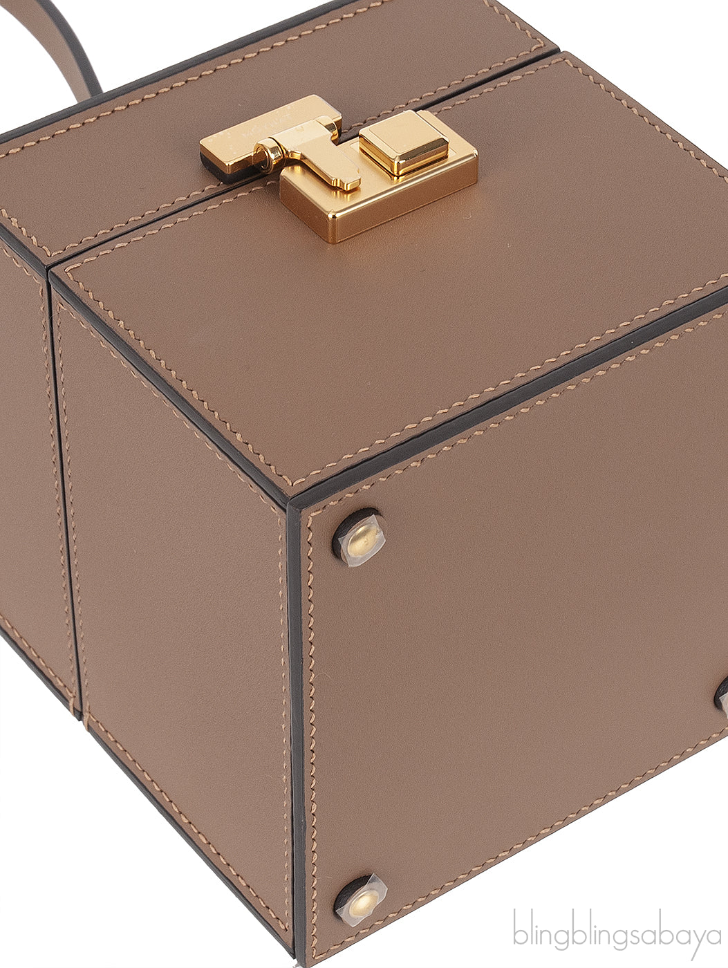 Mini Vanity Case Etoupe Clutch Bag