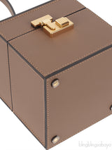 Mini Vanity Case Etoupe Clutch Bag