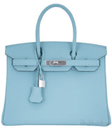 Birkin 30 Bleu Atol Togo PHW