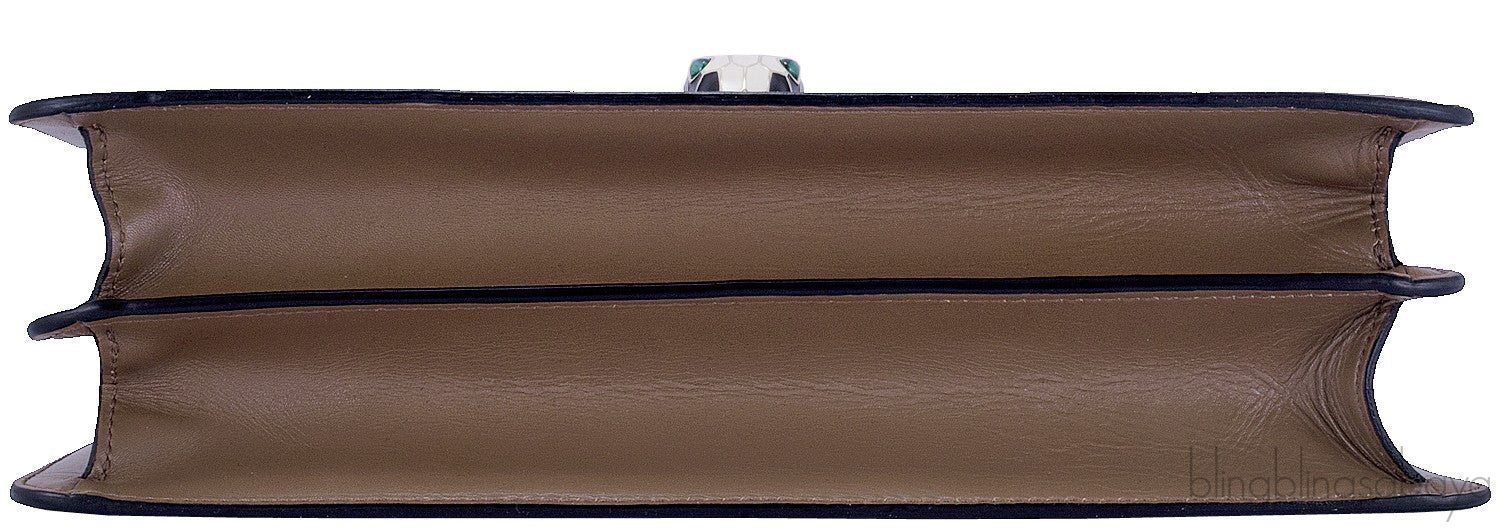 Serpenti Petra Brown Shoulder Bag